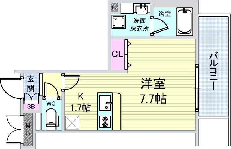 ウェルスクエア池田石橋Ⅲの物件間取画像