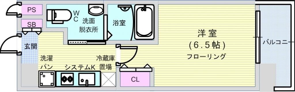 アスリート本町リバーウエストの物件間取画像