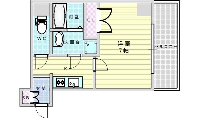 S-FORT江坂Salitaの物件間取画像