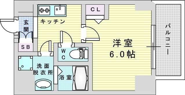 ソルテラスOSAKA塚本の物件間取画像