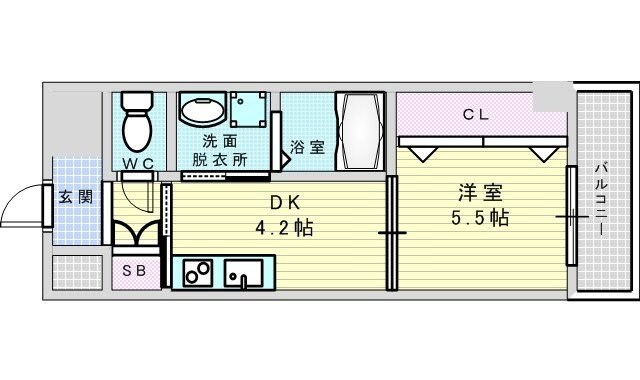 グランフォルテ田川の物件間取画像