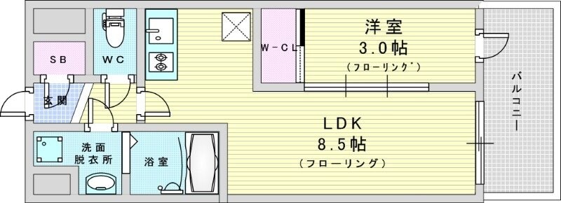 アドバンス江坂東デパールの物件間取画像