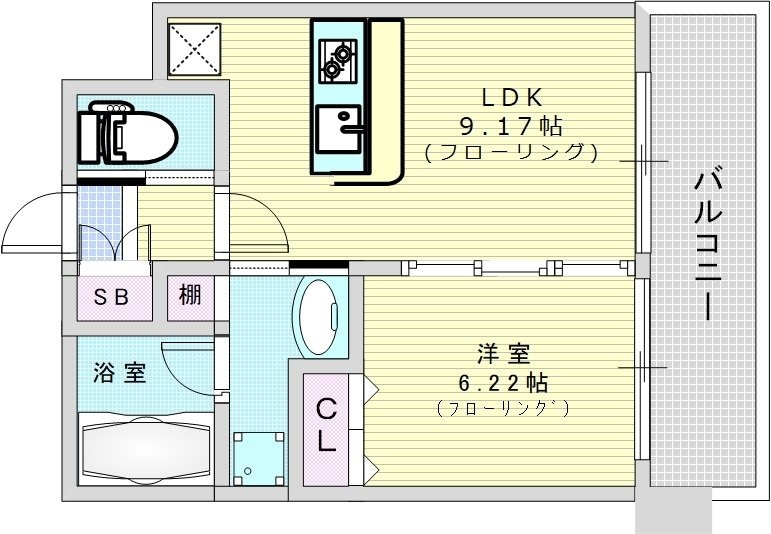 プレジオ海老江の物件間取画像