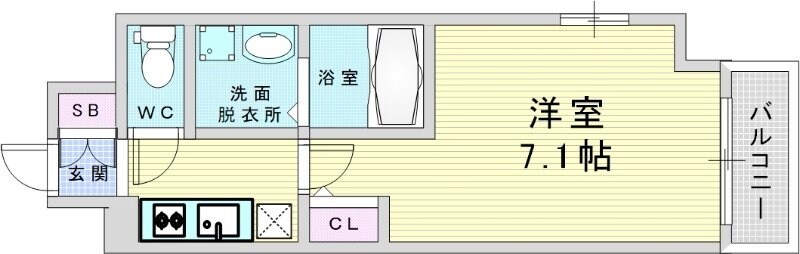 サムティ福島Rufleの物件間取画像