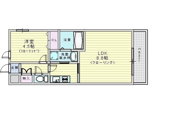 プレジオ江坂の物件間取画像