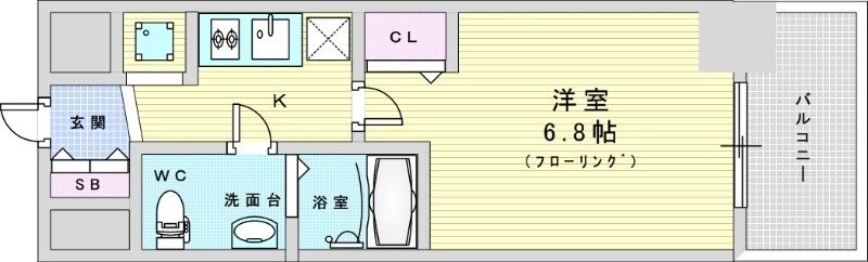 アドバンス江坂東デパールの物件間取画像