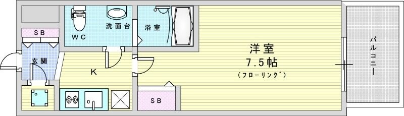 アドバンス江坂東デパールの物件間取画像