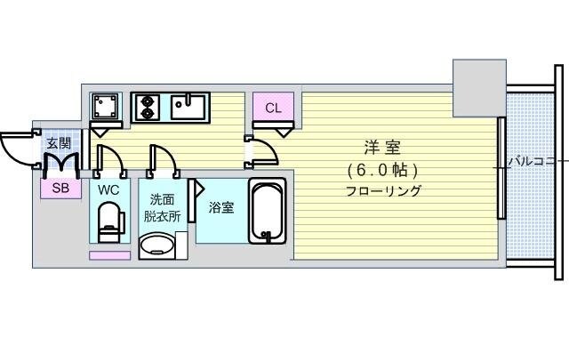 ララプレイス阿波座駅前フェリオの物件間取画像