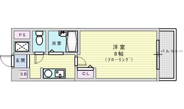 K緑地の物件間取画像