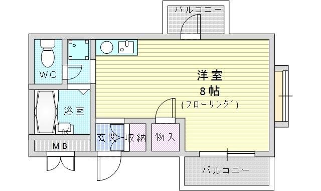 サンシャイン千里山の物件間取画像