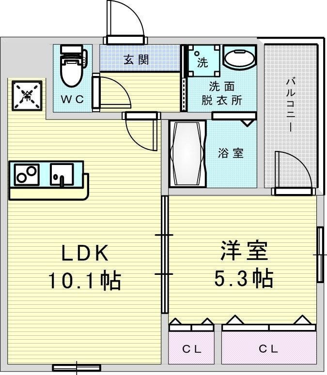 フジパレス南吹田駅西の物件間取画像