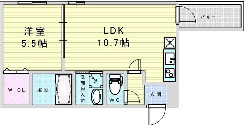 フジパレス南吹田駅西の物件間取画像