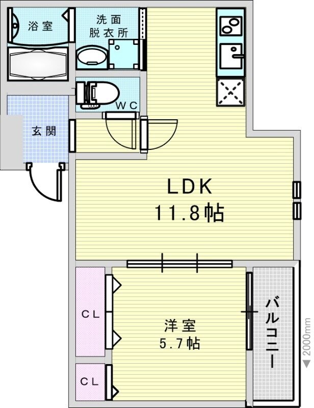 フジパレス南吹田駅西の物件間取画像