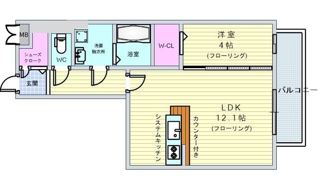 Chez　moiの物件間取画像