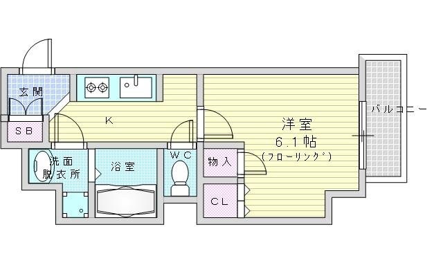 Fujiman北梅田の物件間取画像