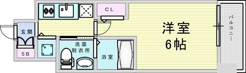 エスリード新大阪NORTHの物件間取画像