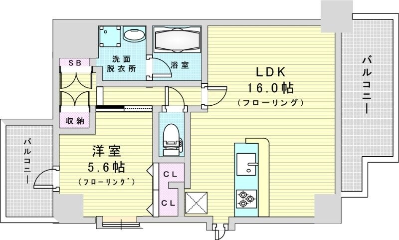 エクシアテラス梅田の物件間取画像