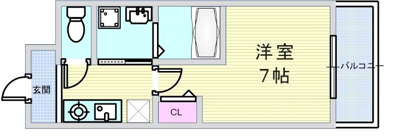 嵜本レジデンス福島の物件間取画像