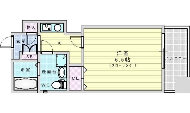 サングレートESAKA2の物件間取画像