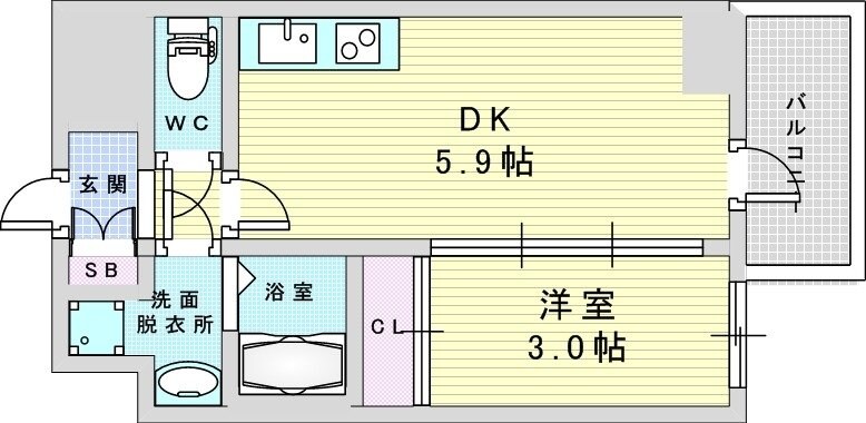 セレニテ新大阪グランデ　シュッドの物件間取画像