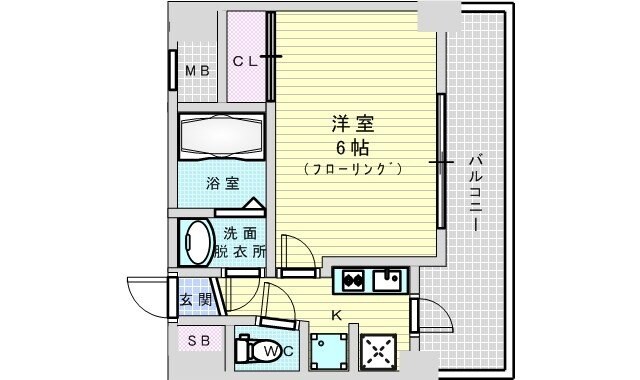 セレニテ新大阪カルムの物件間取画像