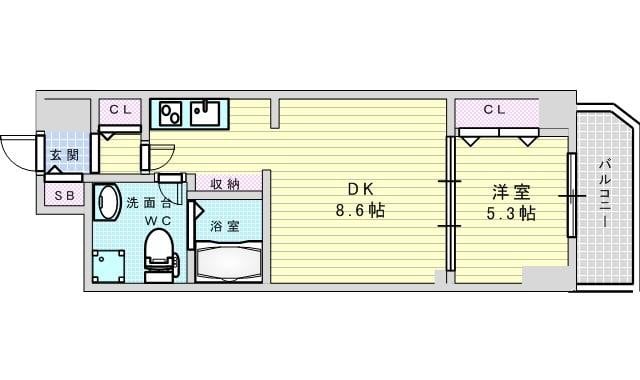 セレニテ新大阪弐番館の物件間取画像