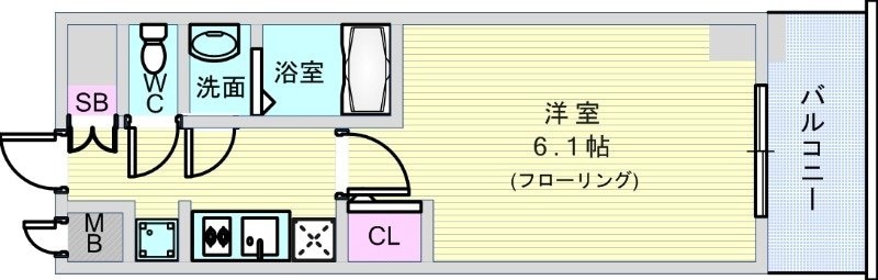 エステムコート大阪グラビティの物件間取画像