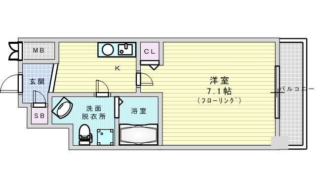 LaDouceur江坂の物件間取画像