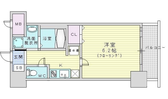 グレイスレジデンス大阪WESTの物件間取画像