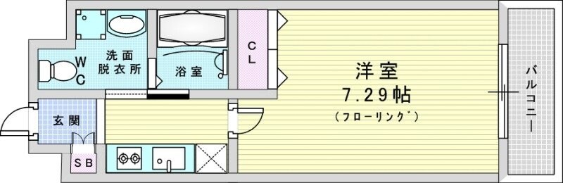 エルプレイス東三国の物件間取画像