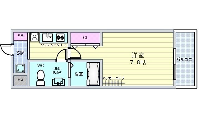 ウィンズコート天神Ⅱの物件間取画像