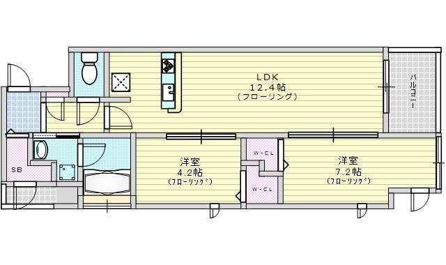 グランデュールの物件間取画像