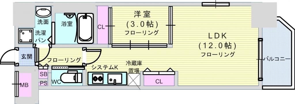 ラ・フォルム本町ＷＥＳＴの物件間取画像