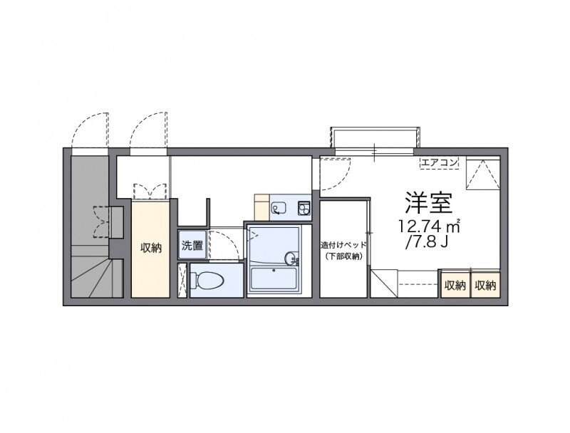 レオパレス日野の物件間取画像