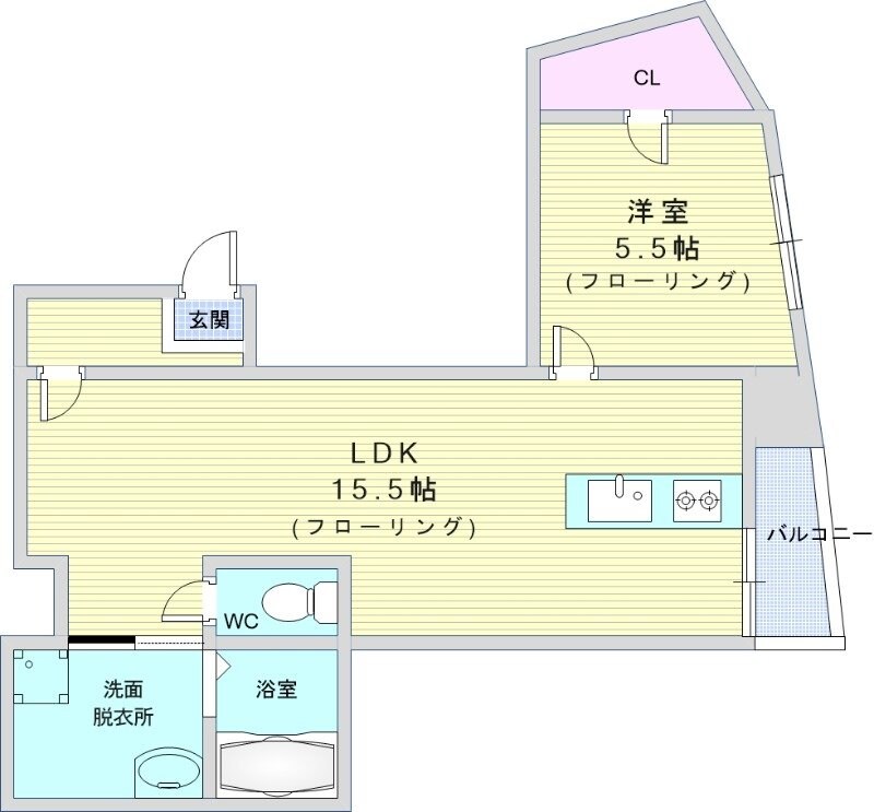 エアロの物件間取画像