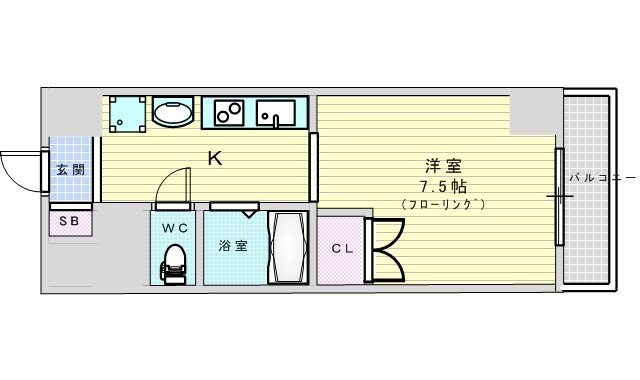 リバフォールアネックスの物件間取画像