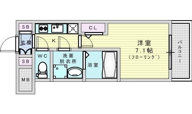 オーキッドレジデンス新大阪の物件間取画像