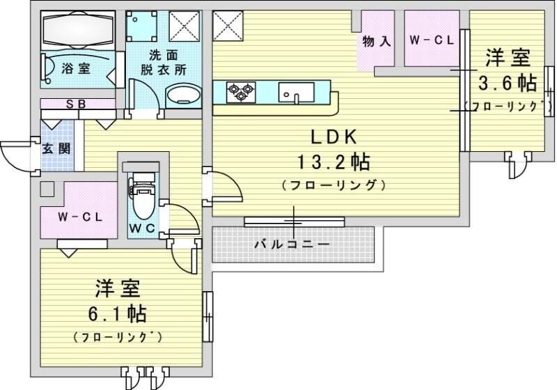 クラシスト清和園町の物件間取画像