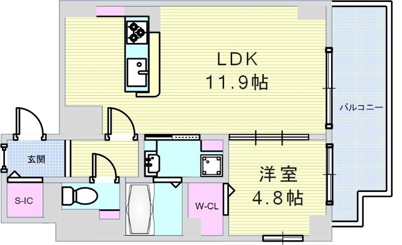 Arome梅田の物件間取画像