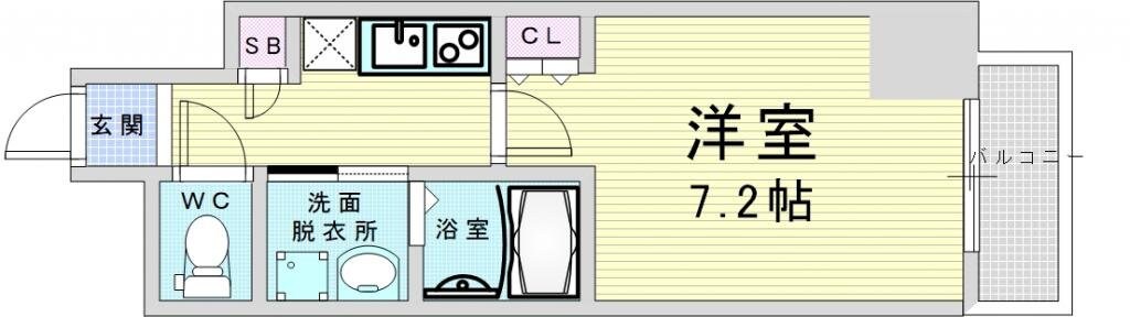 イーストヴィラ梅田の物件間取画像