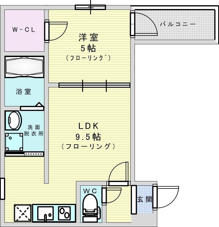 フジパレス庄内サウスの物件間取画像