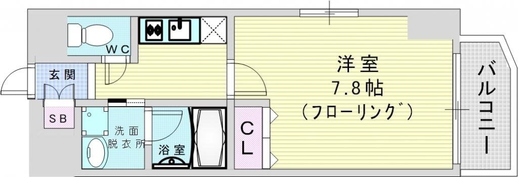 ファーストフィオーレ大阪ウエストの物件間取画像