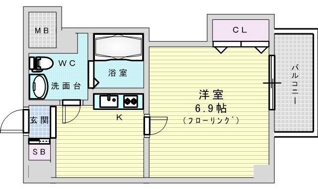 FRENCIA NOIE 東三国の物件間取画像