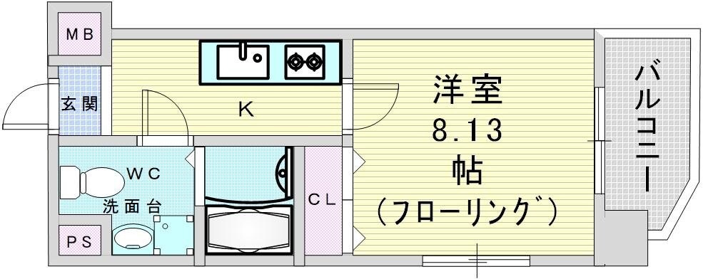 ドゥエリング梅田の物件間取画像