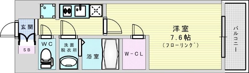 エスリード新大阪レジデンスの物件間取画像