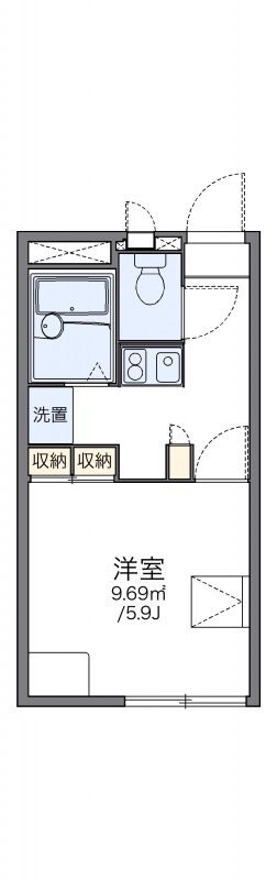 レオパレスキッショー２の物件間取画像