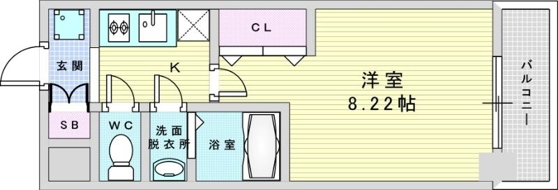 Luxe新大阪SOUTHの物件間取画像