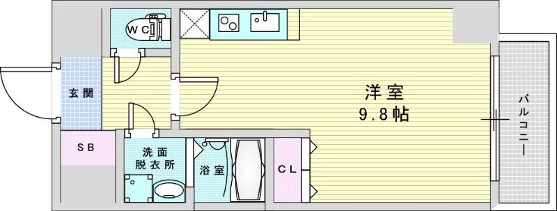 ONLYONE塚本の物件間取画像