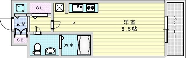 レークス新大阪ウエストの物件間取画像