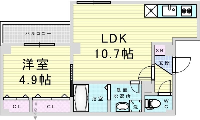 Raffine朝日が丘町の物件間取画像